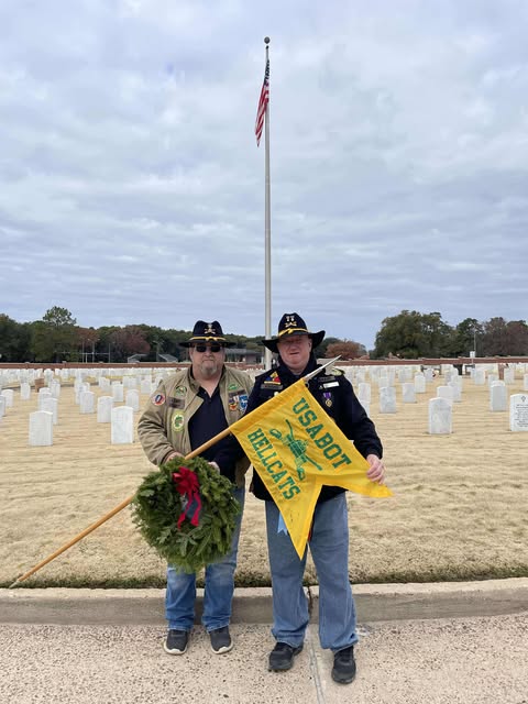 2024 9th Battalion Hellcats Presented wreaths with Wreaths Across America at Fort Moore Cemetery, Georgia